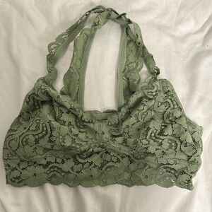 Lace Bralette in Green